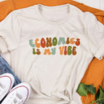 Groovyレトロ経済学は私の人生だ、エコノミスト トライブレンドＴシャツ<br><div class="desc">レトロスタイルのTシャツ「エコノミクスはMy Vibe」で、エコノミスト、アナリスト、トレーダー、弁護士などに贈られる。</div>