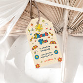 Groovyレトロ誕生日パーティーありがとうギフトラベル ギフトタグ