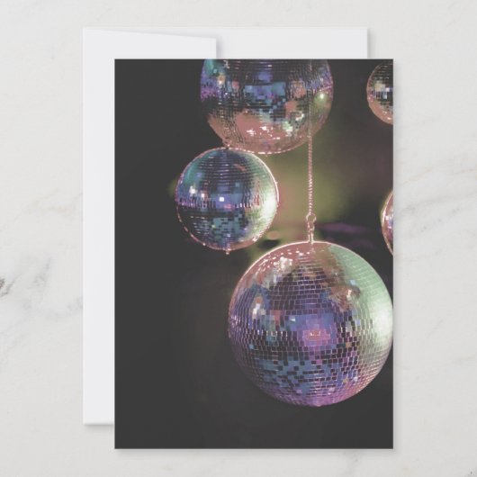 Groovyレトロ誕生日 招待状 (裏面)