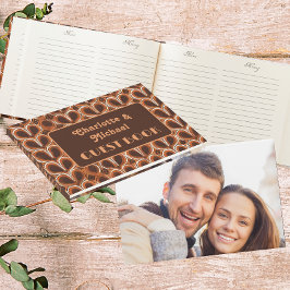 Groovyレトロ1970sパターン |写真結婚の ゲストブック