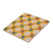 Groovyレトロ1970s壁紙スタイル装飾 タイル (側面)