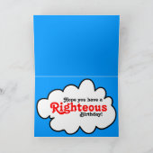 Groovyレトロ70の誕生日カード カード (内部)