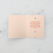 Groovyレトロ70sピーチ卒業サンキューカード サンキューカード (内部)