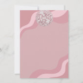 Groovyレトロ70sレッツディスコ誕生日パーティー 招待状 (裏面)