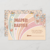 Groovyレトロ70s |レインボーオムツラッフル エンクロージャーカード (正面/裏面)