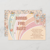 Groovyレトロ70s | Rainbow Books forベビー エンクロージャーカード (正面/裏面)