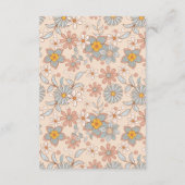 Groovyレトロ70s | Rainbow Books forベビー エンクロージャーカード (裏面)