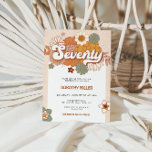 Groovyレトロ70th誕生日パーティー 招待状<br><div class="desc">このおもしろい70th Birthday Party Invitationと共にゴールデンマイルスト鮮やかーンに参加する準備を整えろ！レトロなはっきりしたインスパイア招待状と色よくはしゃぐとデザインを備えファンキー、1960年代またはヴィンテージをテーマにしたお祝いに最適な音色を設定。あなたは大きなbashを開催するか、集まるカジュアルか、このデザインはおもしろいと郷愁を叫ぶ。すべてのパーティー詳細でパーソナライズしユニークて、ゲストを興奮させる思い出に残る招待を作祝成す。</div>