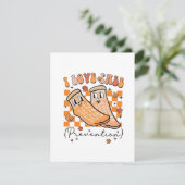 GroovyレトロIラブ秋防止おもしろい サンキューカード (スタンド正面)