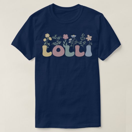 Groovyロリ祖母の花ロリ祖母 tシャツ (デザイン正面)