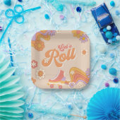 Groovyローラスケート紙プレート ペーパープレート (パーティー)