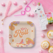 Groovyローラスケート紙プレート ペーパープレート (パーティー)