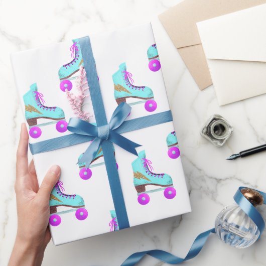 Groovyローラーのスキートパターン ラッピングペーパー (ギフト)