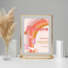 Groovyローラースケッ転がクのレトロの好意サイン ポスター