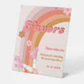 Groovyローラースケッ転がクのレトロの好意サイン 台座サイン (正面)