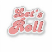 Groovyローラ転がスケート誕生日部 シール (正面)