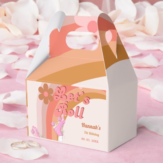 Groovyローラ転がスケート誕生日部 フェイバーボックス (ウェディング)