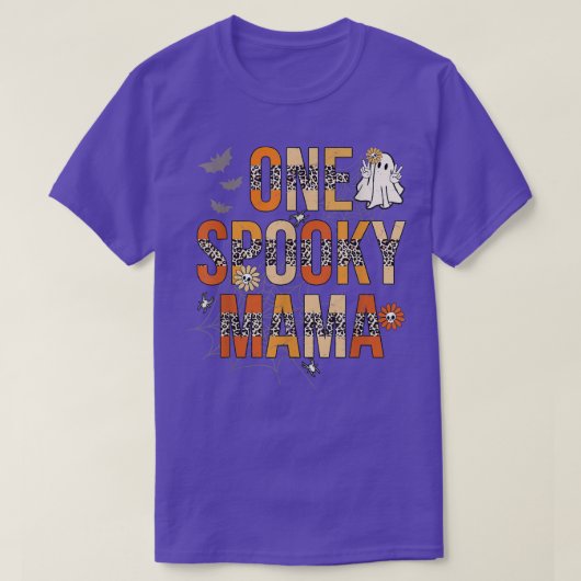 Groovyワンマ不気味マティヒョウ女性魔女ママ Tシャツ (デザイン正面)