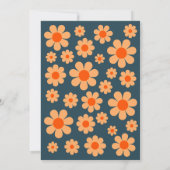 Groovyワンレトロガールズ1st誕生日パーティー 招待状 (裏面)