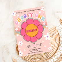 Groovyワンレトロレインボー1st誕生日パーティー