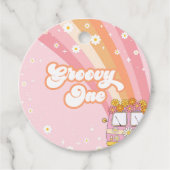 Groovyワンレトロレインボー1st誕生日 フェイバータグ (正面)