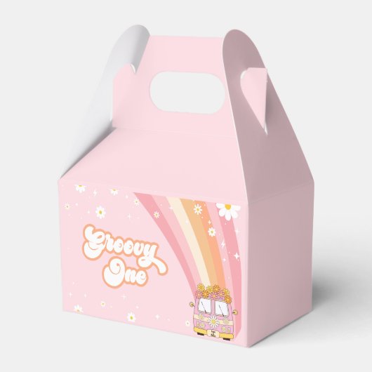 Groovyワンレトロレインボー1st誕生日 フェイバーボックス (正面サイド)