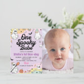 Groovyワン不気味幽霊1st誕生日招待状 招待状 (スタンド正面)
