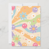 Groovyワン招待状レインボーグルーヴィワン1歳の誕生日 招待状 (裏面)