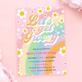 Groovyヴィンテージフローラ女子誕生日 招待状