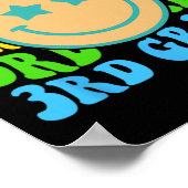 Groovy三級Vibes顔レトロ先生戻る ポスター (角)