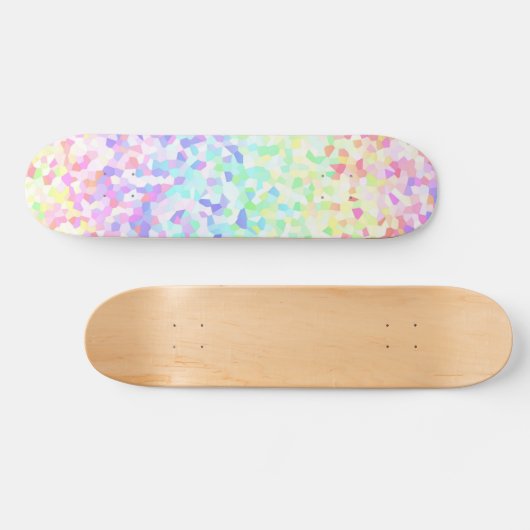 Groovy予測できなカラフル Rainbow Sprinkleモザイク スケートボード (横)
