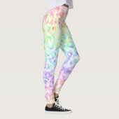 Groovy予測できなカラフル Rainbow Sprinkleモザイク レギンス (右)