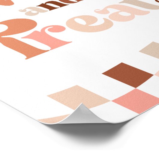 Groovy二つクールの2番目の誕生日の好意とトリートサイン ポスター (角)