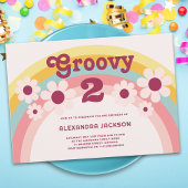 Groovy二デイジーレインボー2nd誕生日パーティー 招待状