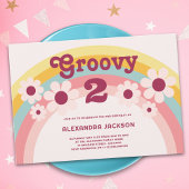 Groovy二デイジーレインボー2nd誕生日パーティー 招待状