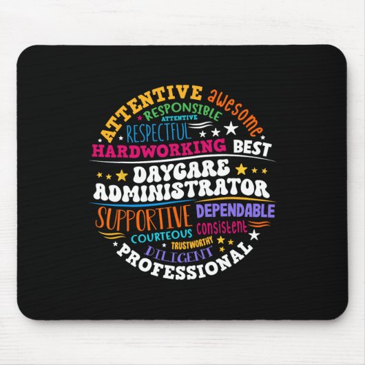 Groovy保育管理者育児プロバイダAf マウスパッド (正面)