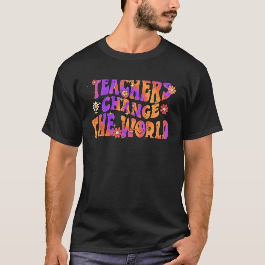 Groovy先生が世界の先生を Tシャツ (正面)