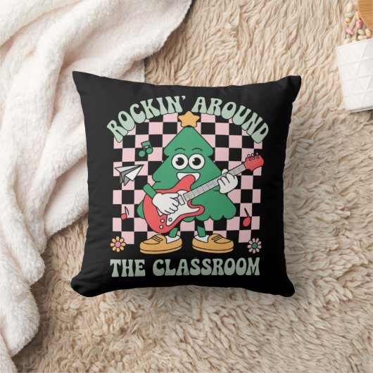 Groovy先生クリスマスロックインのまわりにザクラスルーム クッション (ブランケット)