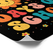 Groovy先生学生100th Day Of School Happy 1 ポスター (角)