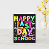 Groovy先生学生Grの幸せな最終日 カード (黄色い花)