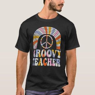 Groovy先生70s美学ノスタルジア1970sレター Tシャツ