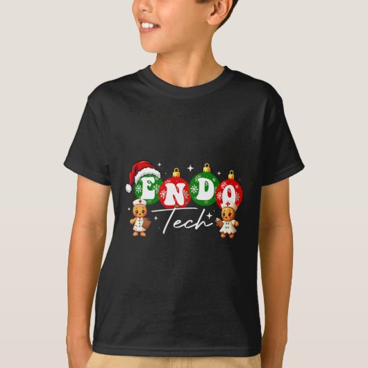 Groovy内視鏡検査技術クリスマスエンドテック Tシャツ (正面)