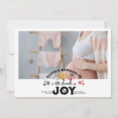 Groovy写真クリスマス妊娠の発表 シーズンカード (正面)