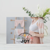 Groovy写真クリスマス妊娠の発表 シーズンカード (スタンド正面)