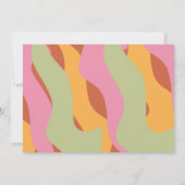 Groovy卒業写真はっきりした招待状 招待状 (裏面)