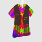 Groovy叔母ヒッピーのクリスマスオーナメント2 オーナメント (正面)