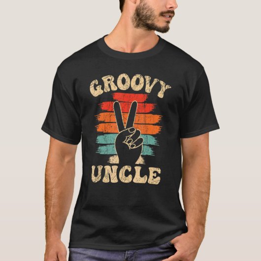 Groovy叔父70s美学ノスタルジア1970のレトロ Tシャツ (正面)