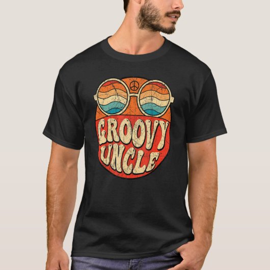 Groovy叔父70s美学ノスタルジア1970のレトロ Tシャツ (正面)