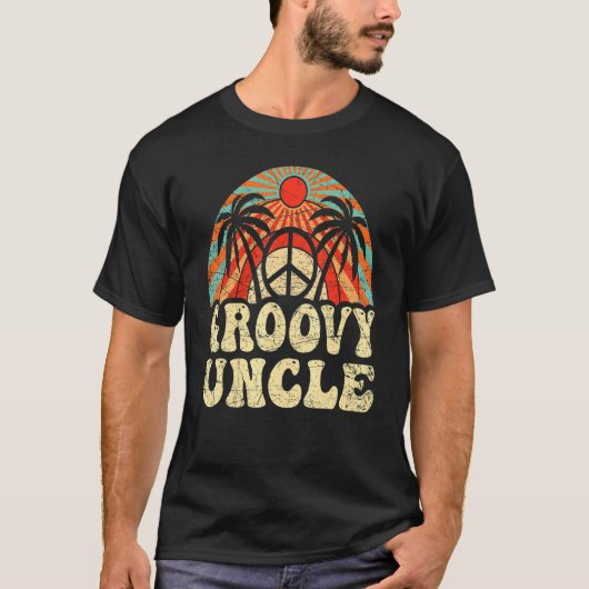 Groovy叔父70s美学ノスタルジア1970のレトロ Tシャツ (正面)