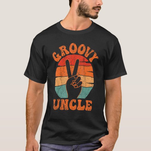 Groovy叔父70s美学ノスタルジア1970のレトロ Tシャツ (正面)